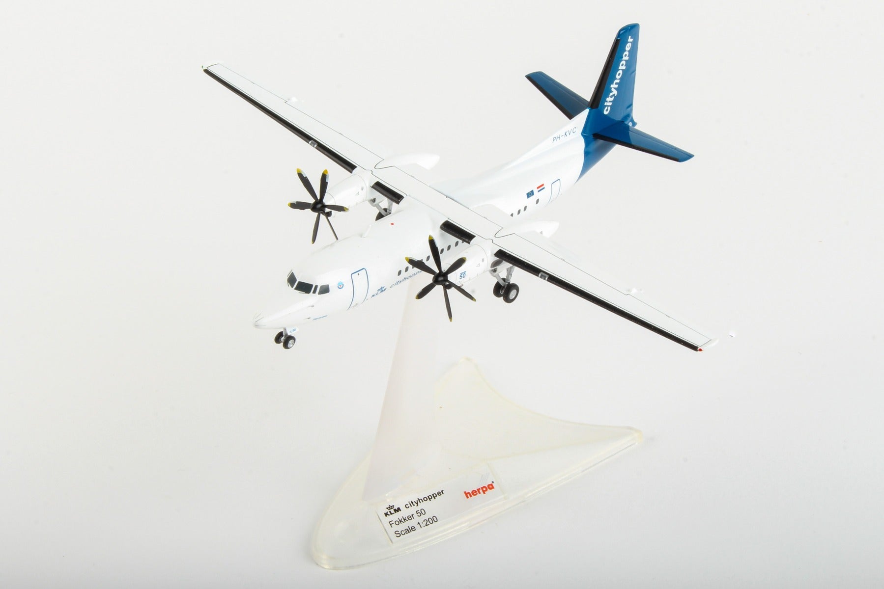 Herpa Wings HE559652 Klm F-50 1/200