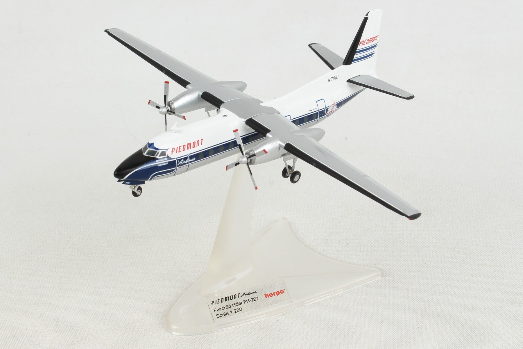 Herpa Wings HE559836 Piedmont Fh227 1/200