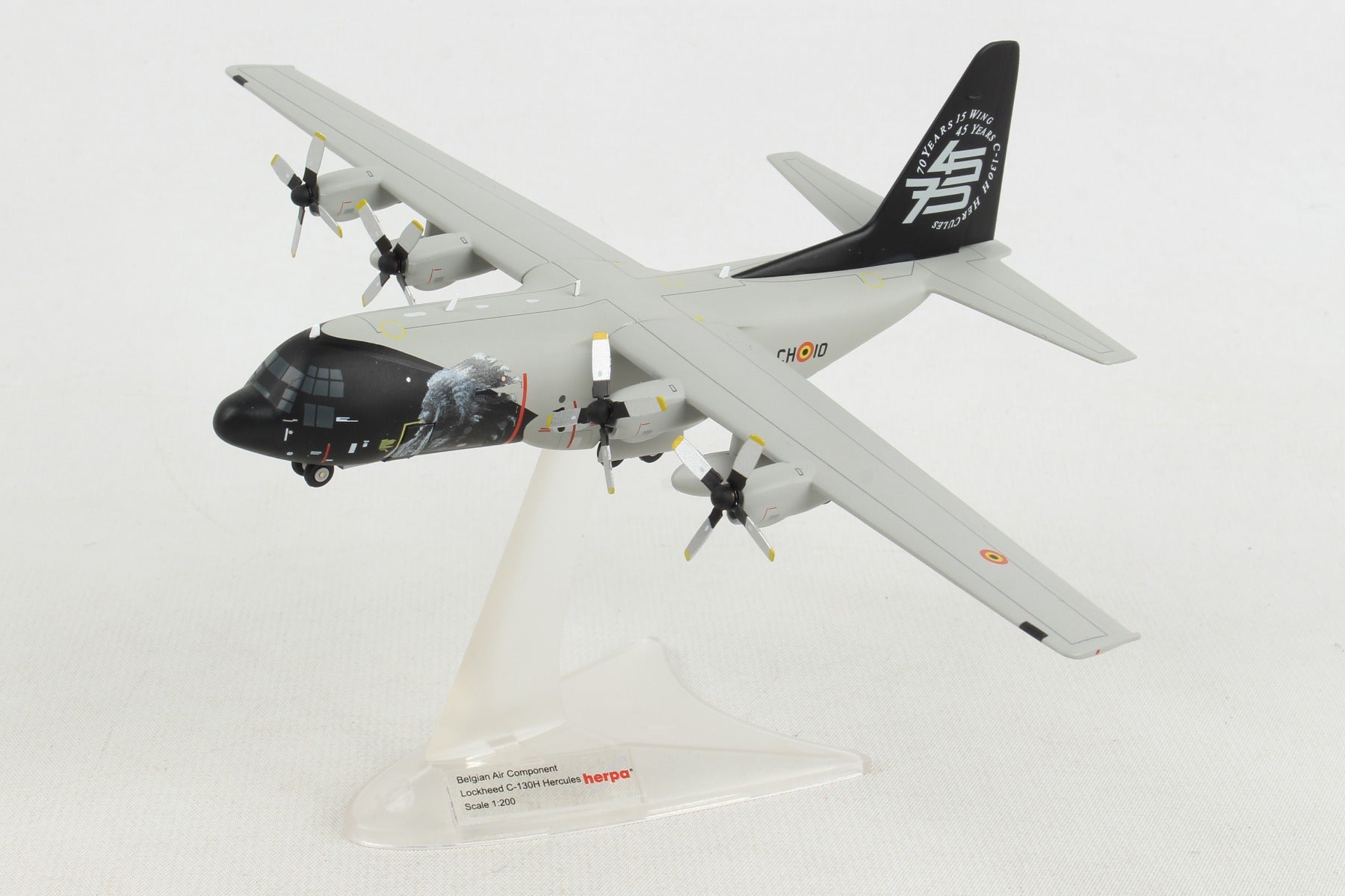 Herpa Wings HE559843 Belgian Air Component C-130H 1/200 15Th Wing