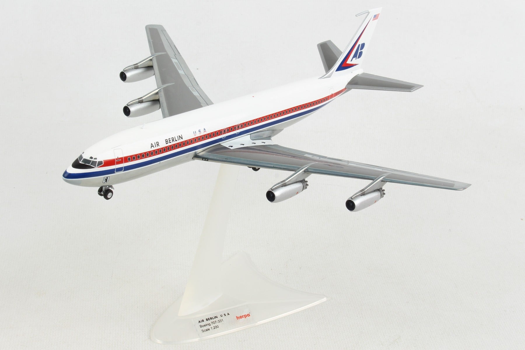 Herpa Wings HE559911 Air Berlin Usa 707-320 1/200
