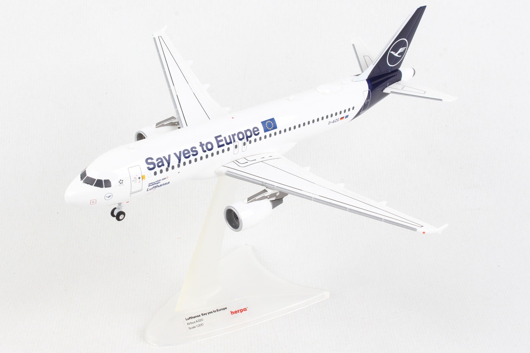 Herpa Wings HE559997 Lufthansa A320 1/200 Say Yes To Europe New Livery