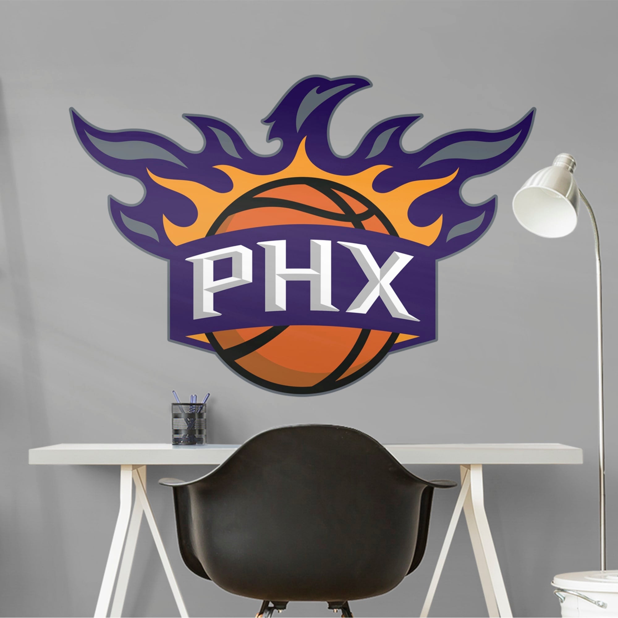 Phoenix Suns - RealBig Alternate Logo Collection - Official NBA - Reusable Vinyl Wall Decals