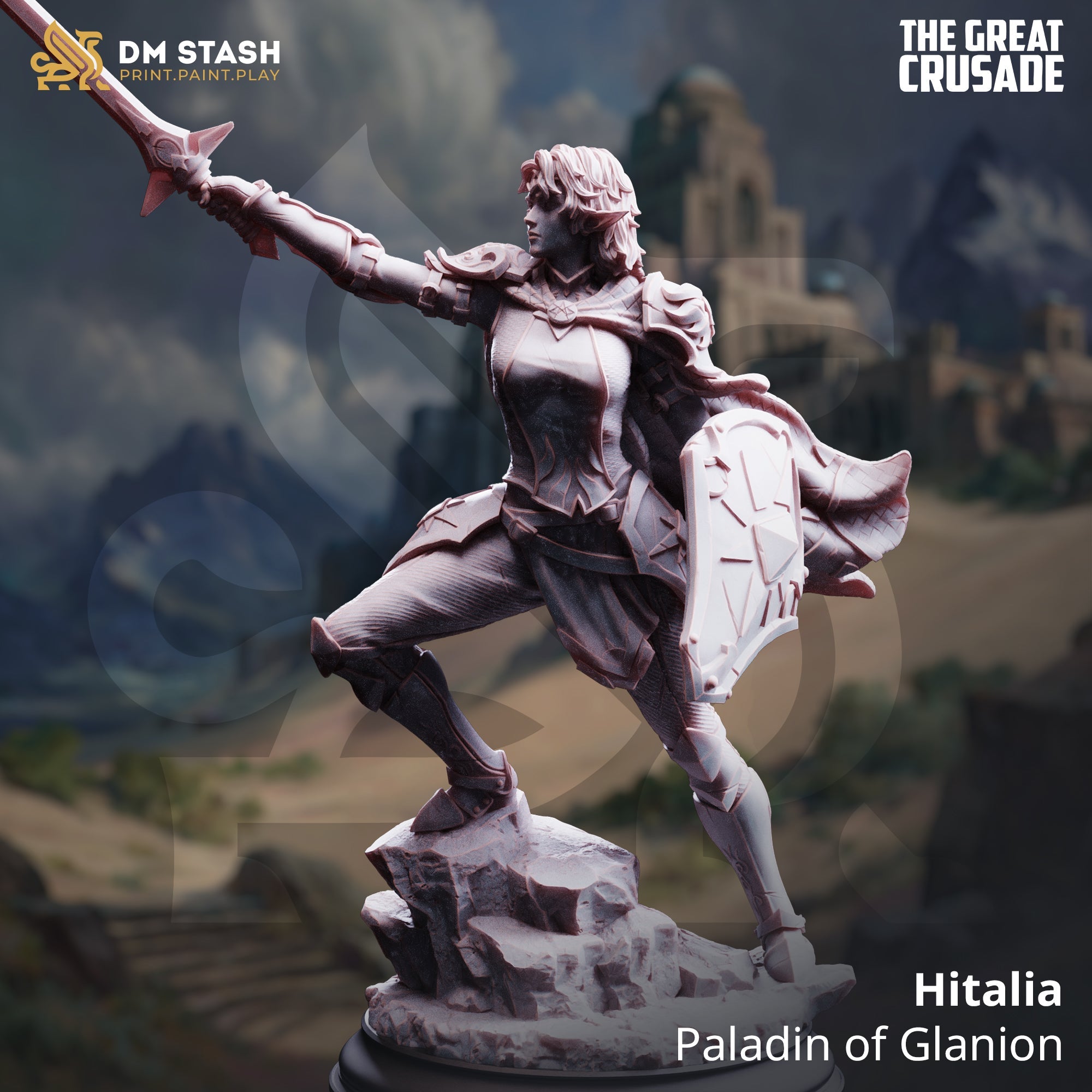 Hitalia, Paladin of Glanion (Female Sun Elf Paladin)