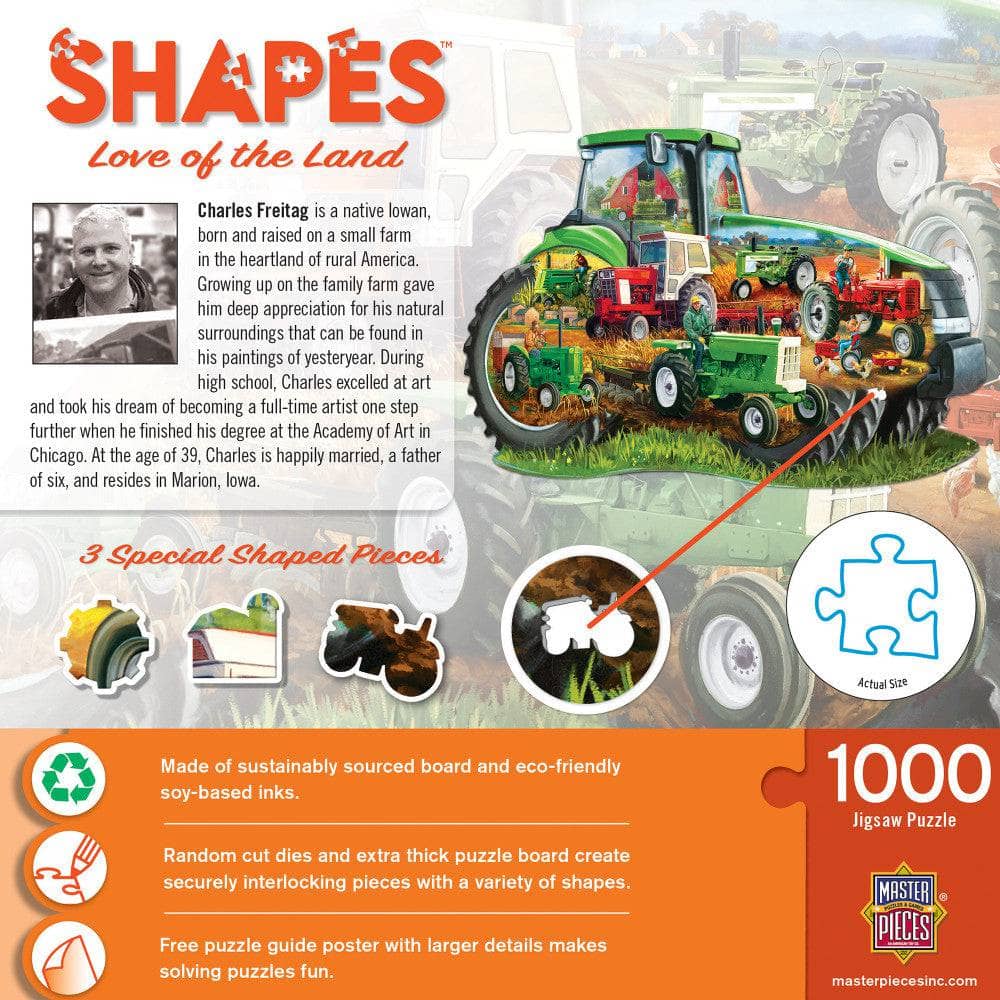 Shapes - Love of the Land 1000 Piece Shaped Jigsaw Puzzle