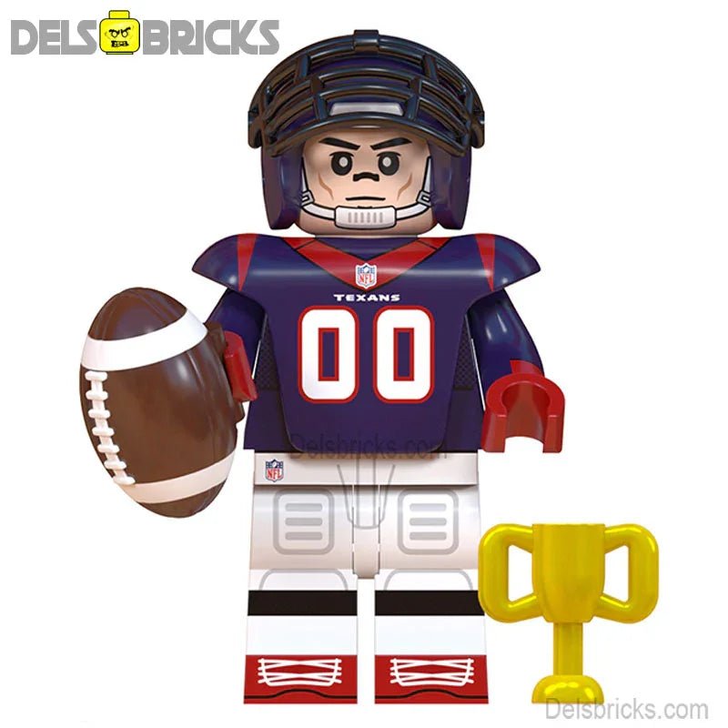Houston texans NFL Football Teams Lego Minifigures Custom Toys