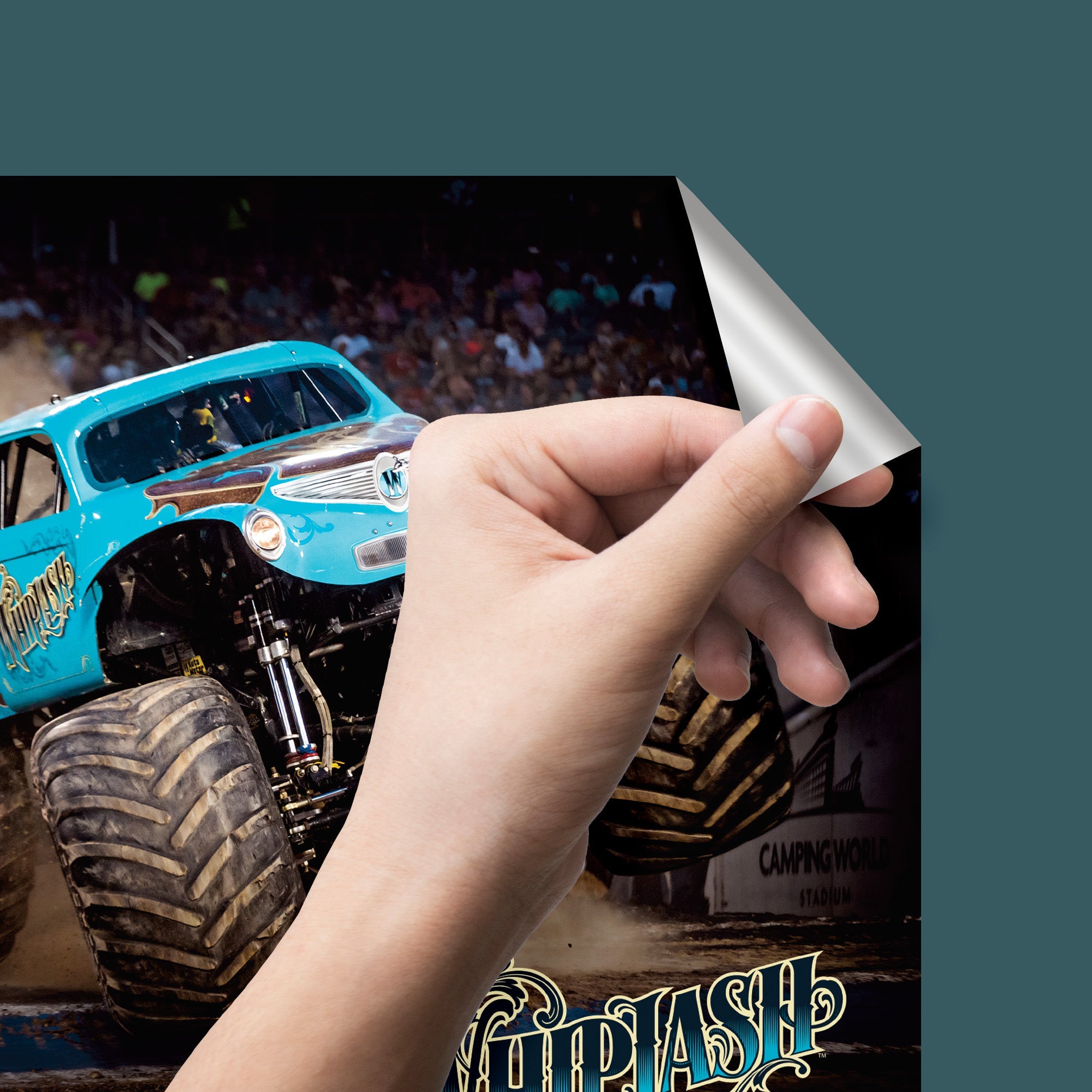 Whiplash - Monster Jam - RealBig Collection - Official Monster Jam - Reusable Vinyl Wall Decals