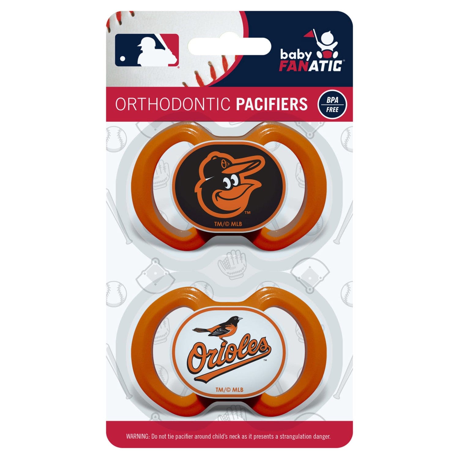 Baltimore Orioles - Pacifier 2-Pack