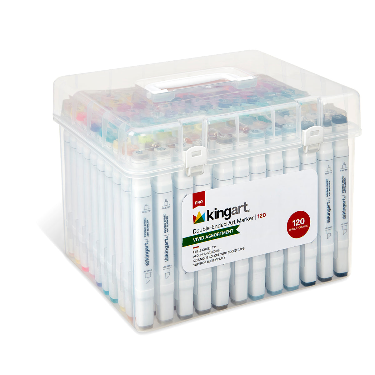 Double-Ended Alcohol Markers 120 Colors