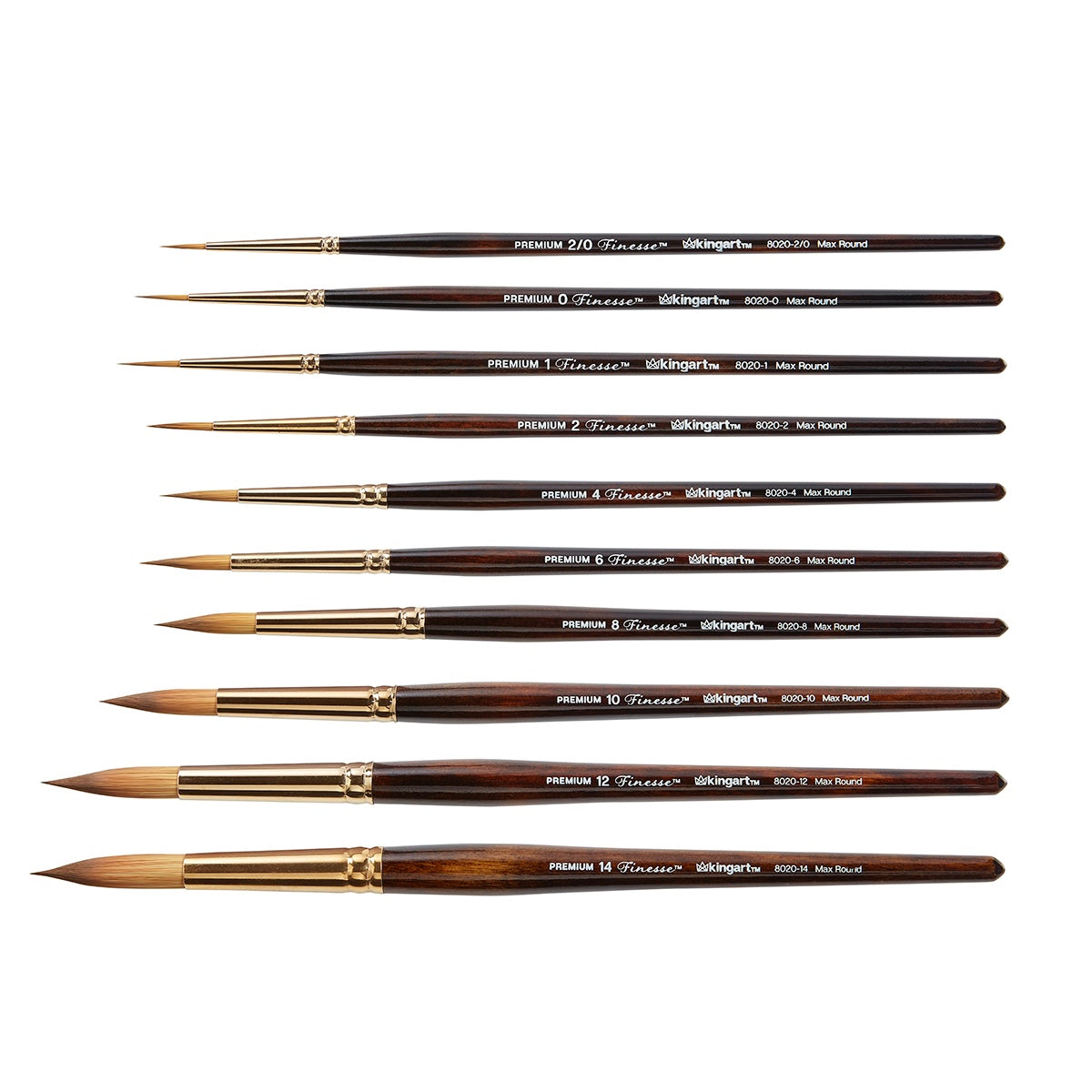 Finesse™ 8020 Ultra Round Brushes 10 pc