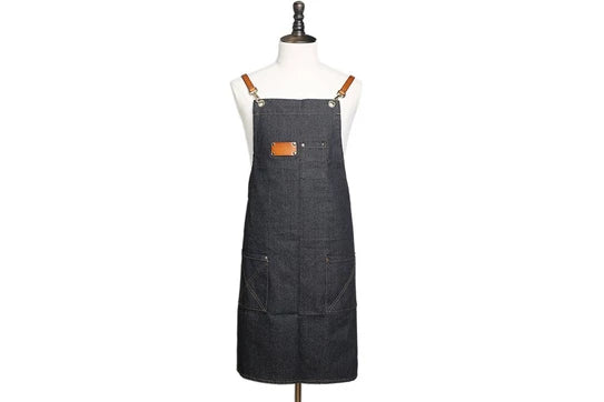 Waxed Canvas And Leather Craftsman Apron