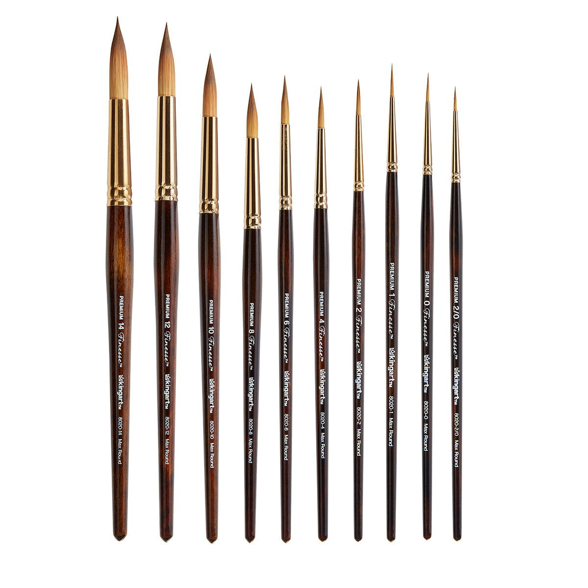 Finesse™ 8020 Ultra Round Brushes 10 pc