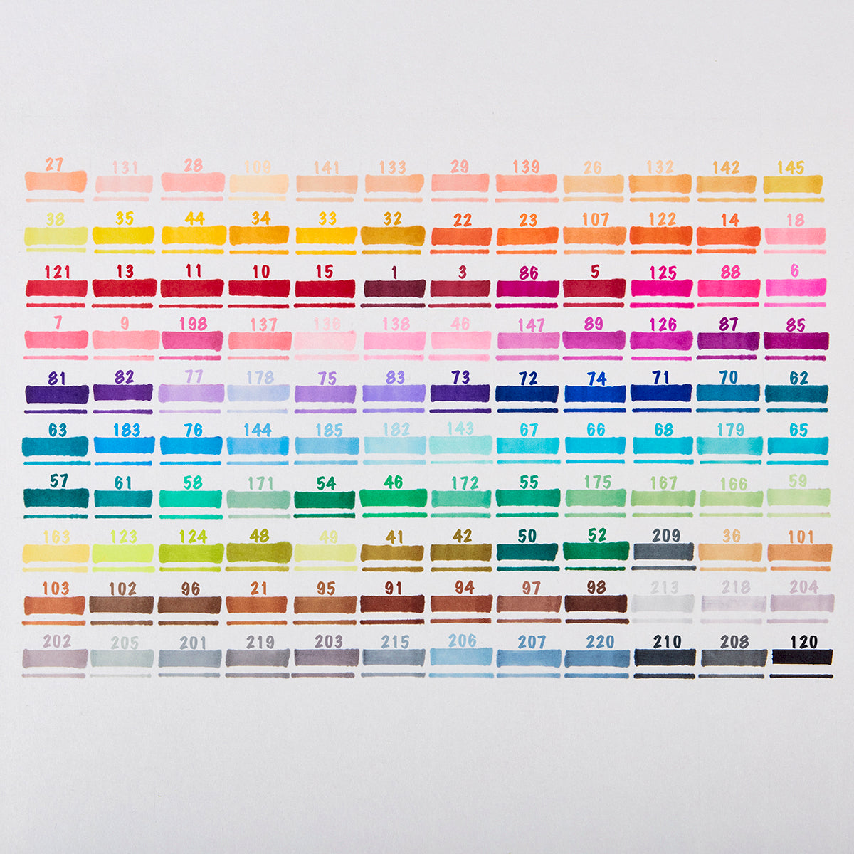 Double-Ended Alcohol Markers 120 Colors