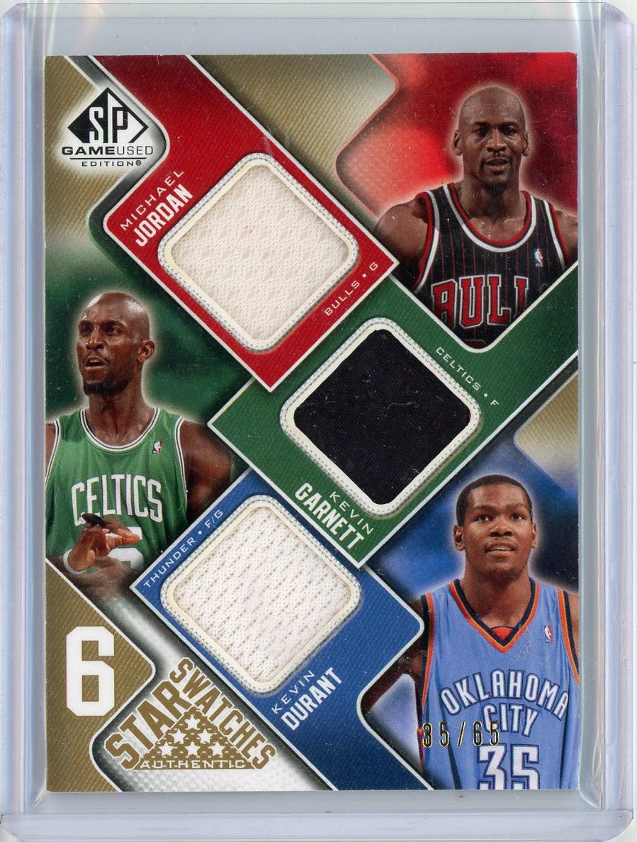 2009 NBA SP Game Used Star Swatches Jordan LeBron Kobe Durant Erving G
