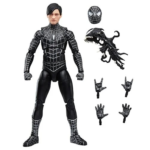 Spider-Man Marvel Legends Series Spider-Man 3 Symbiote Suit 6 Inch Action Figure