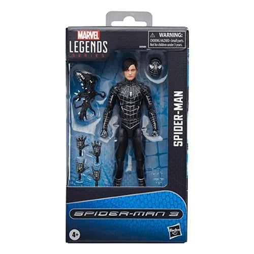 Spider-Man Marvel Legends Series Spider-Man 3 Symbiote Suit 6 Inch Action Figure