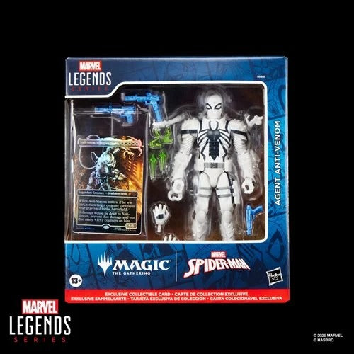 Spider-Man Marvel Legends Series Magic: The Gathering Agent Anti-Venom 6-Inch Action Figure and Card