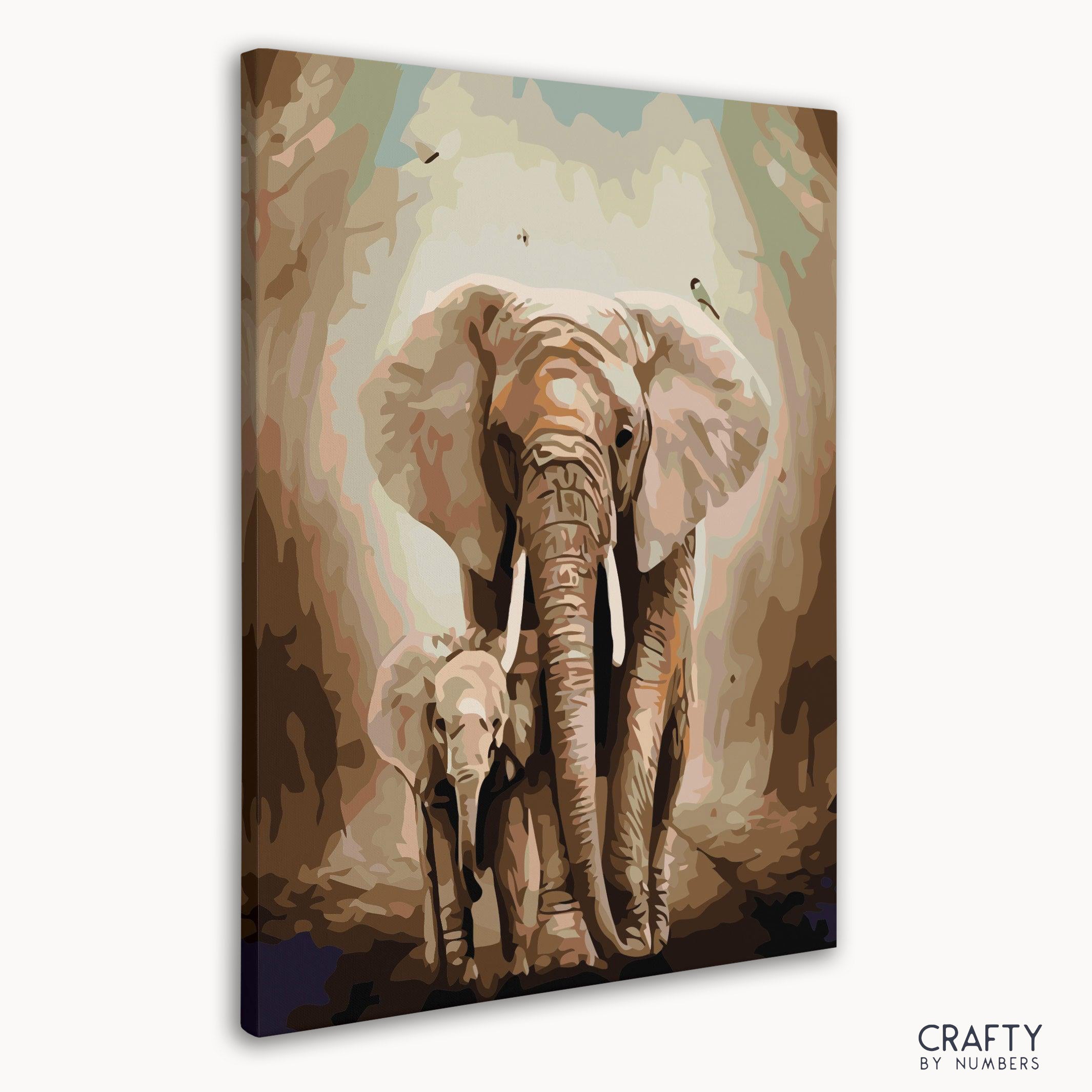 Indian Elephant His Child