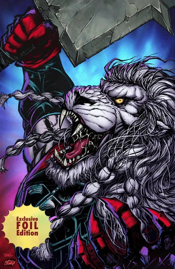 REAL BATTLE TALK 4冊 Invincible Battle Beast #4 FOIL - ECC Exclusive Franck Uzan Variant