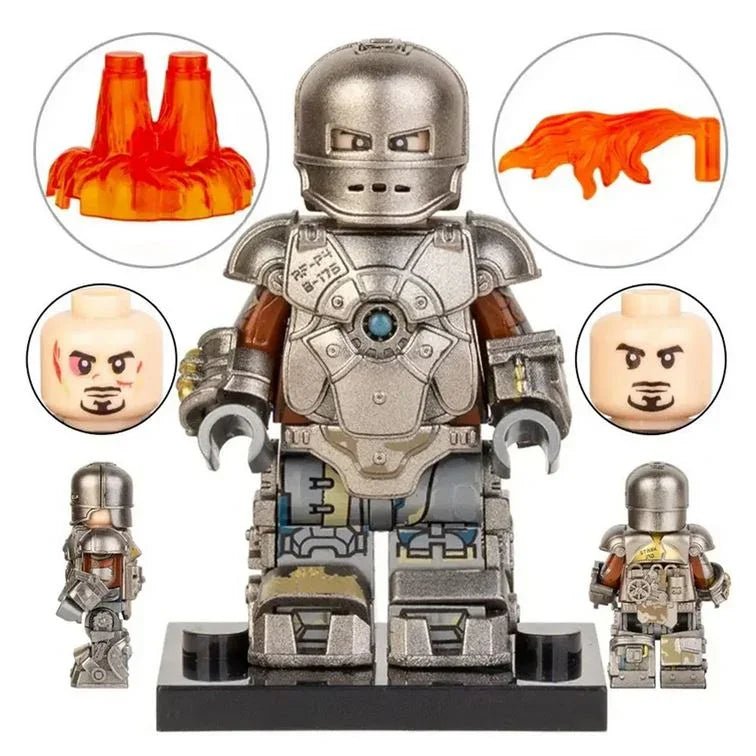 Iron Man Mark 1 First Ironman Suit lego Minifigures Custom Toys 1