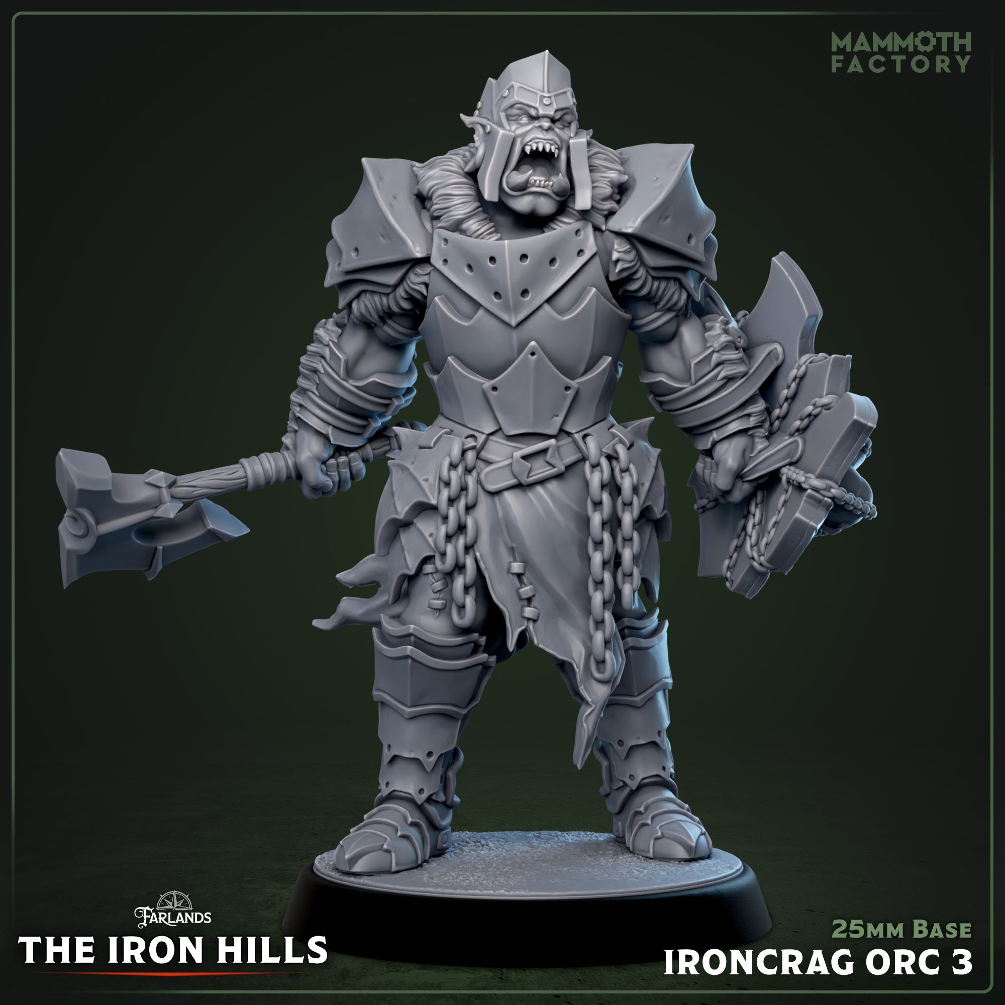 Ironcrag Orc: Sculpt 3 (Male Orc Barbarian)