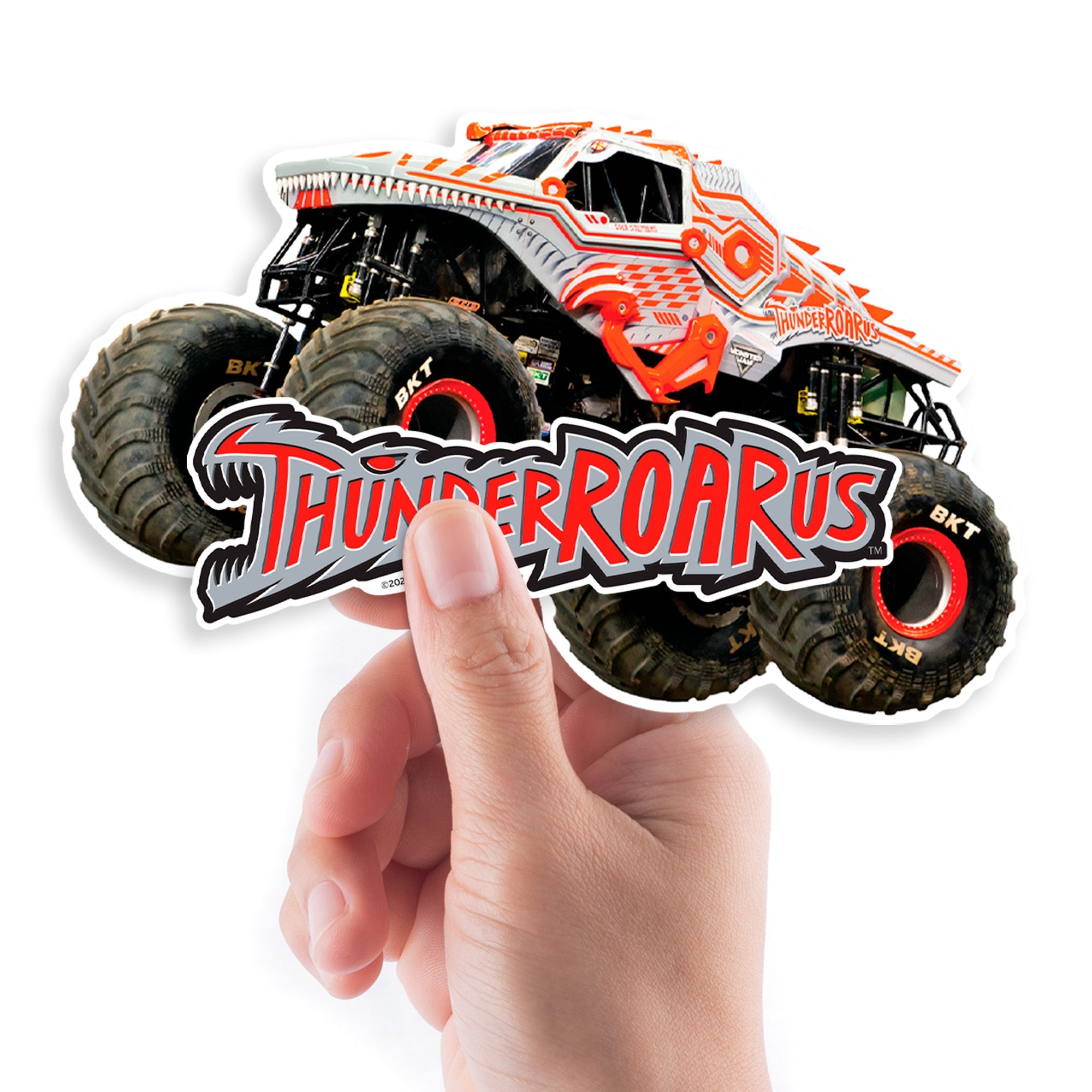 ThunderROARus - 5 Character Minis (Mixed Sizes) - Official Monster Jam - Reusable Vinyl Decals