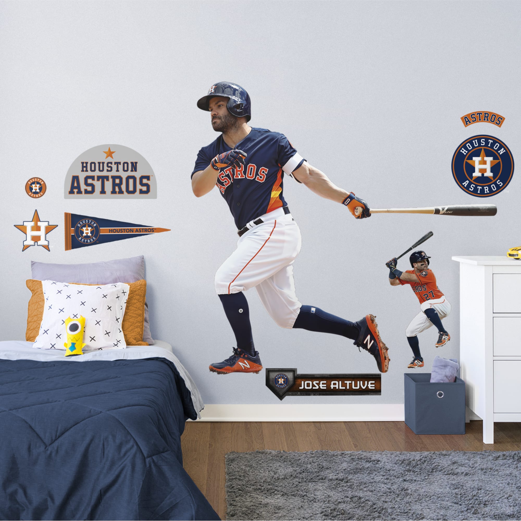 José Altuve - RealBig Collection - Official MLB - Houston Astros - Reusable Vinyl Wall Decals #2