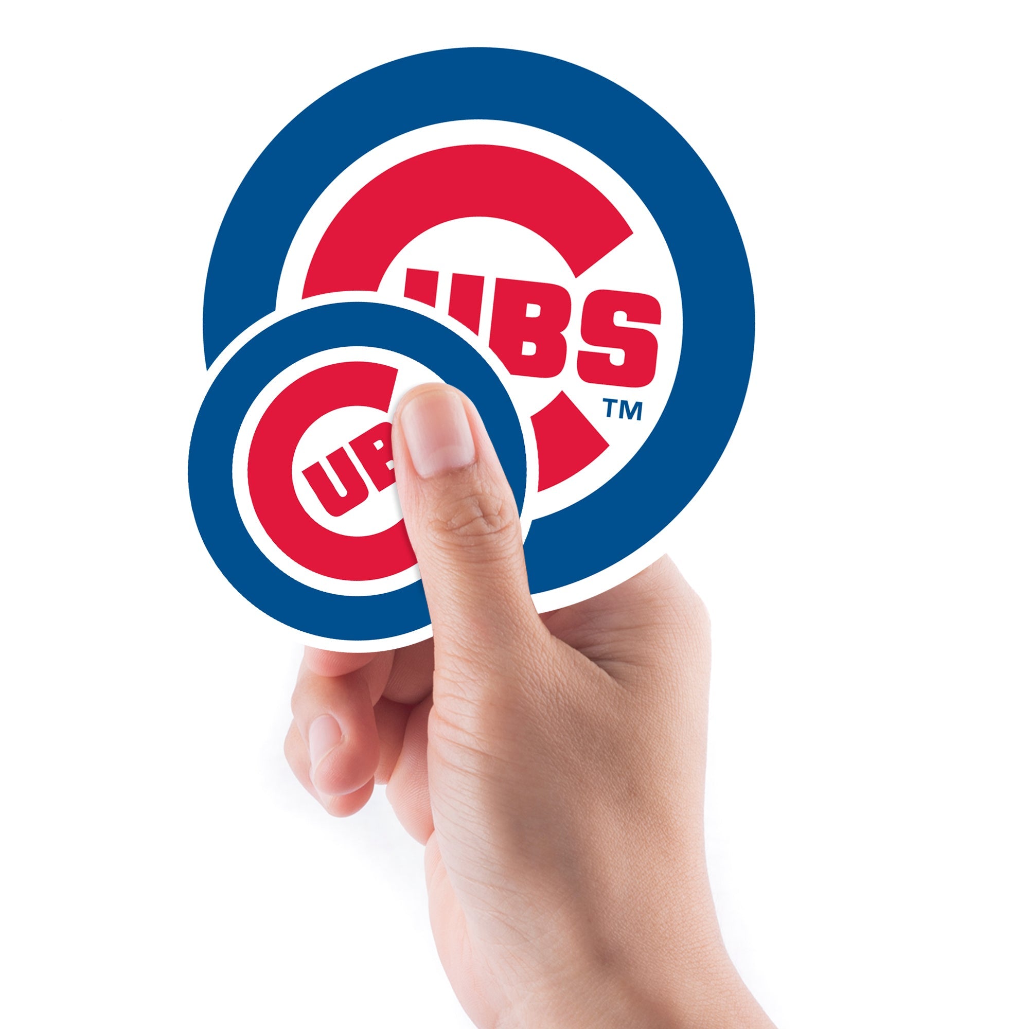 Chicago Cubs - 5 Logo Minis (Mixed Sizes) - Official MLB - Reusable Vinyl Decals