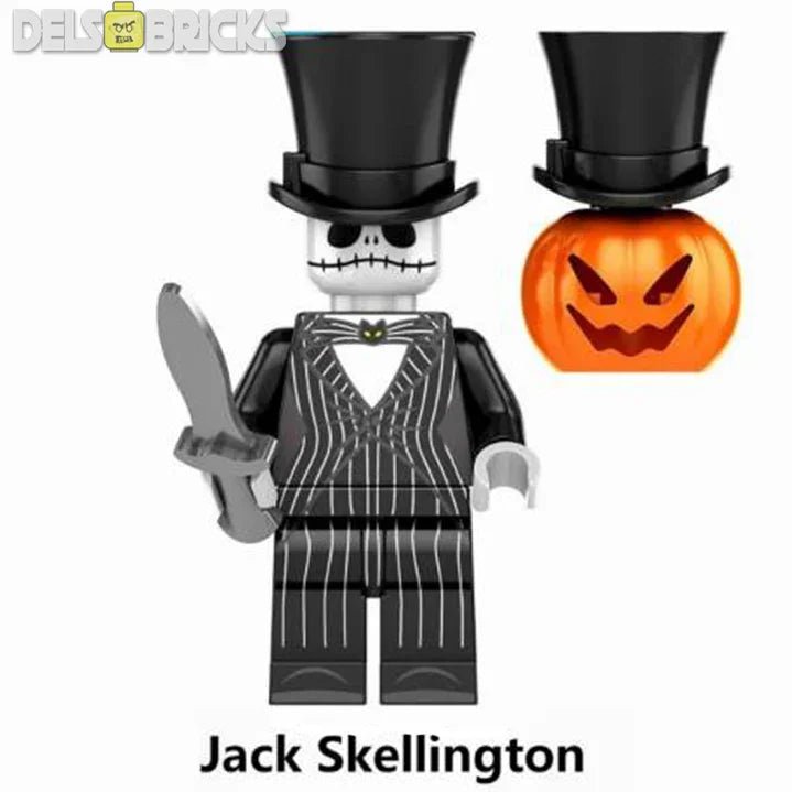Jack Skellington Nightmare Before Christmas Lego Minifigures Custom Toys