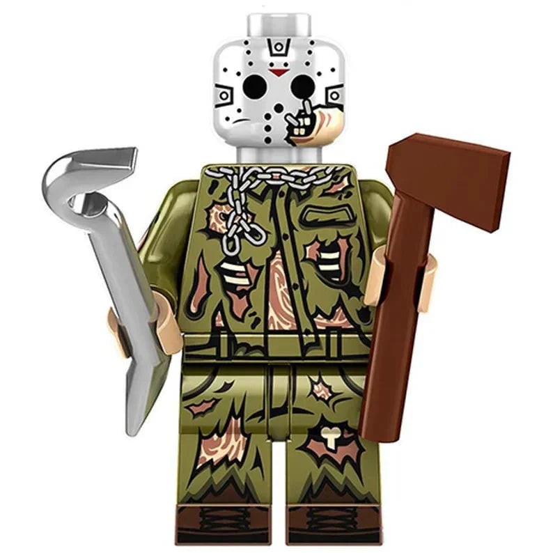 Jason Voorhees Friday The 13th Lego Minifigures Custom Horror Toys 3