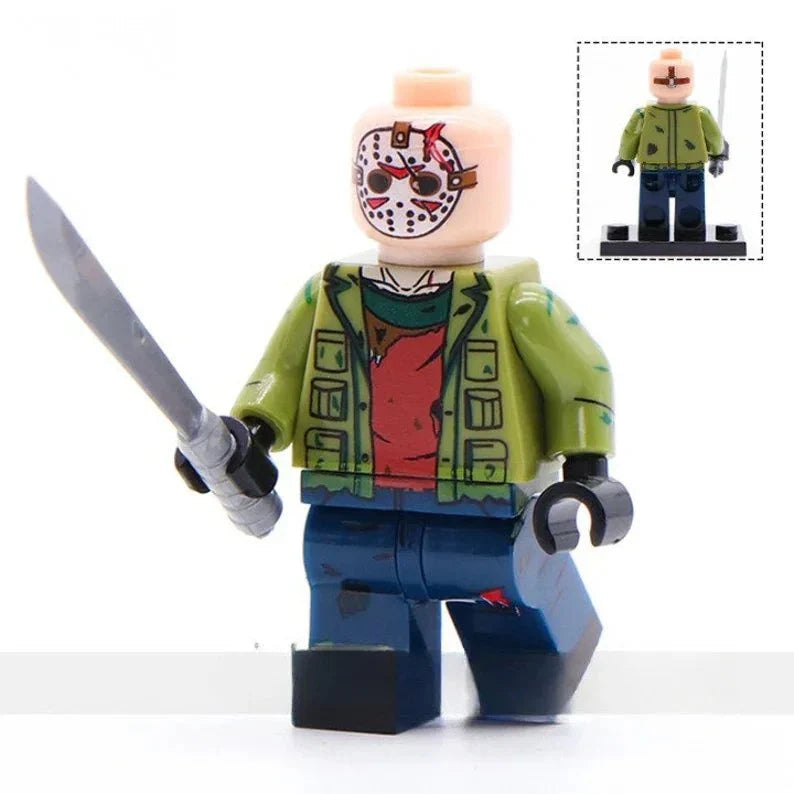 Jason Voorhees Friday The 13th Lego Minifigures Custom Horror Toys 4