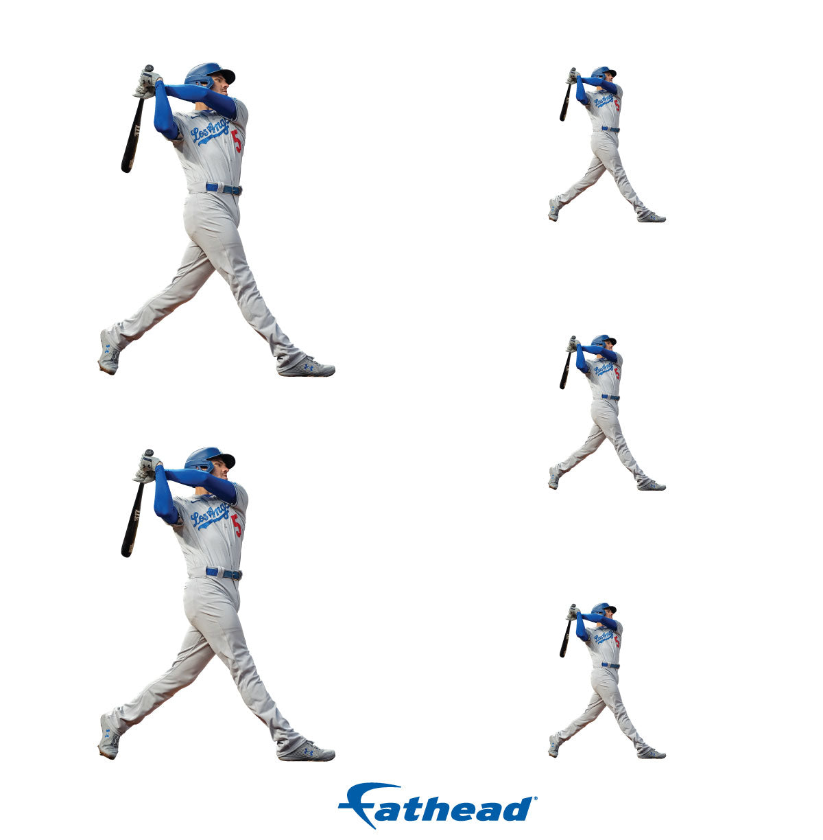 Freddie Freeman - 5 Player Minis (Mixed Sizes) - Official MLB - Los Angeles Dodgers - Reusable Vinyl Decals