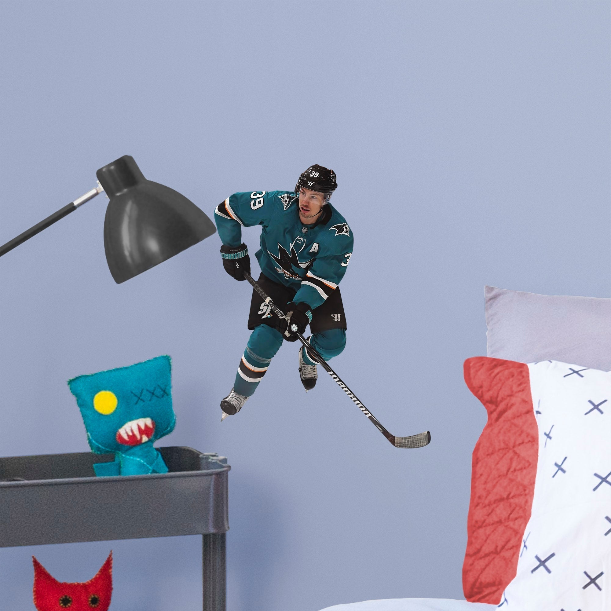Logan Couture - RealBig Collection - Official NHL - San Jose Sharks - Reusable Vinyl Wall Decals #1