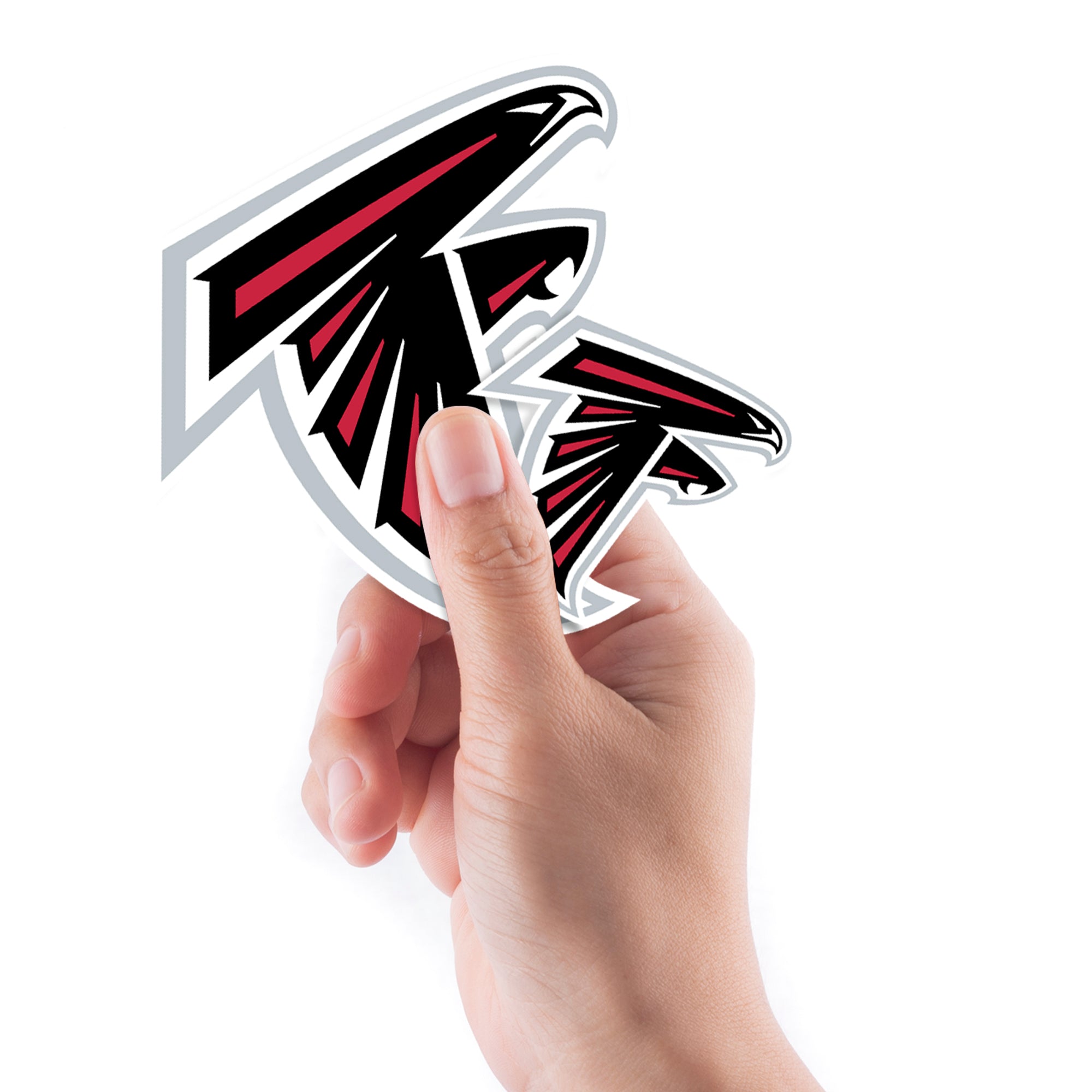 Atlanta Falcons - 5 Logo Minis (Mixed Sizes) - Official NFL - Reusable Vinyl Decals