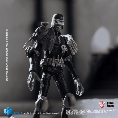 Judge Dredd Black And White Judge Death PX 1/18 Mini Action Figure
