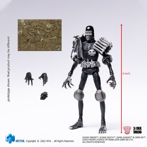 Judge Dredd Black And White Judge Death PX 1/18 Mini Action Figure