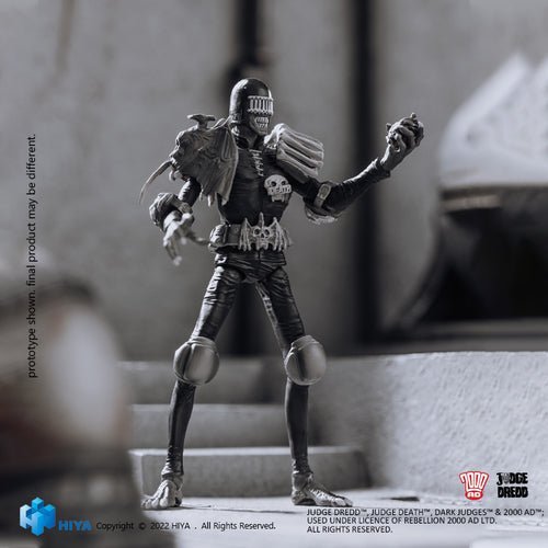 Judge Dredd Black And White Judge Death PX 1/18 Mini Action Figure