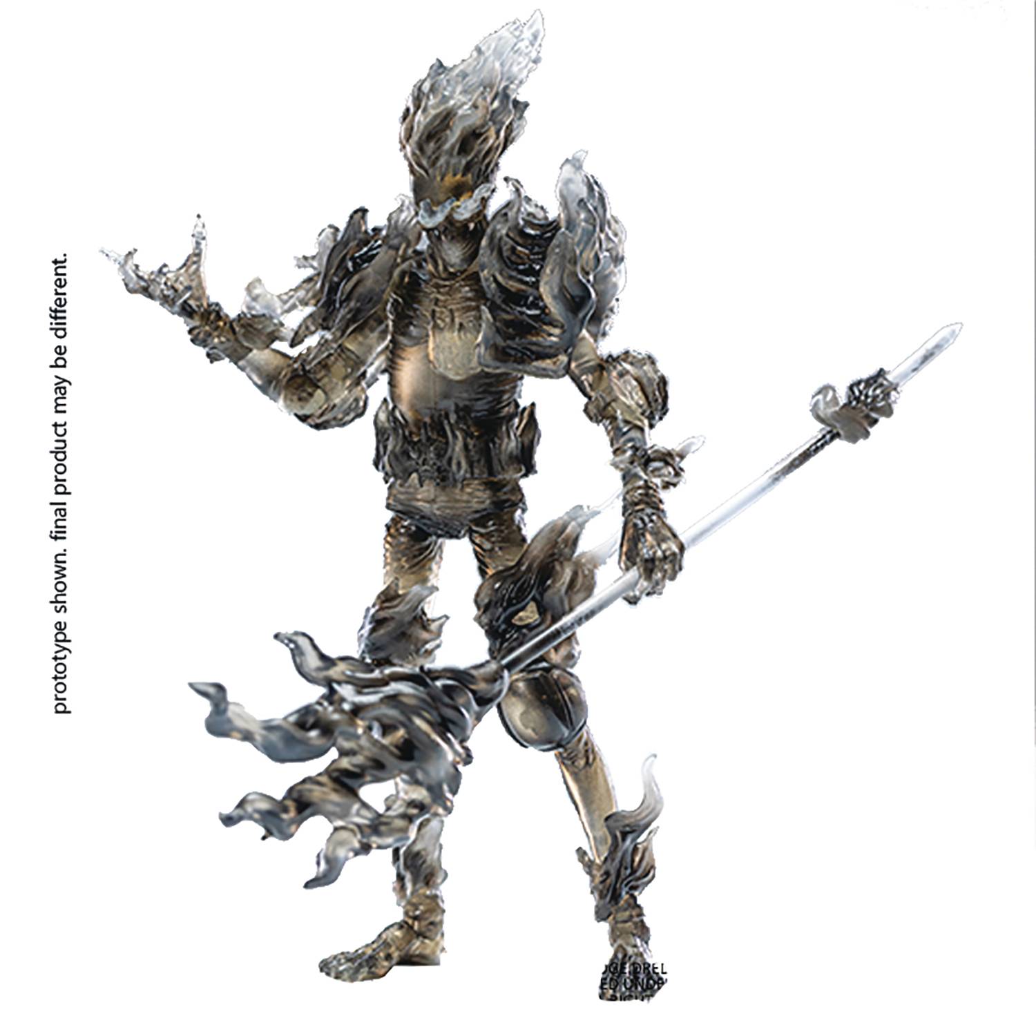 Judge Dredd Fire Black & White PX 1/18 Mini Action Figure