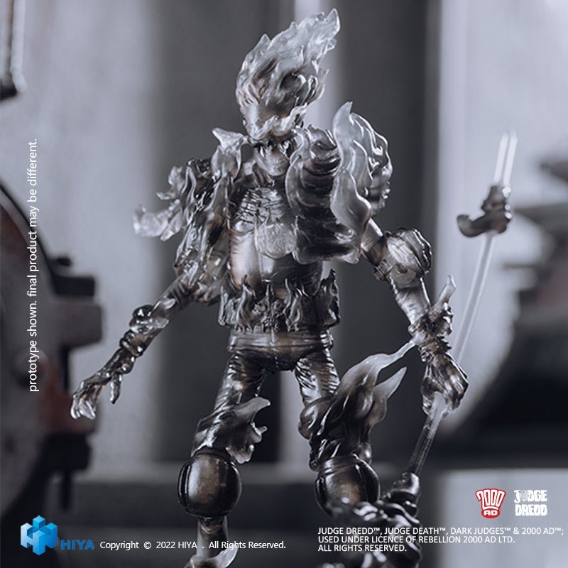 Judge Dredd Fire Black & White PX 1/18 Mini Action Figure