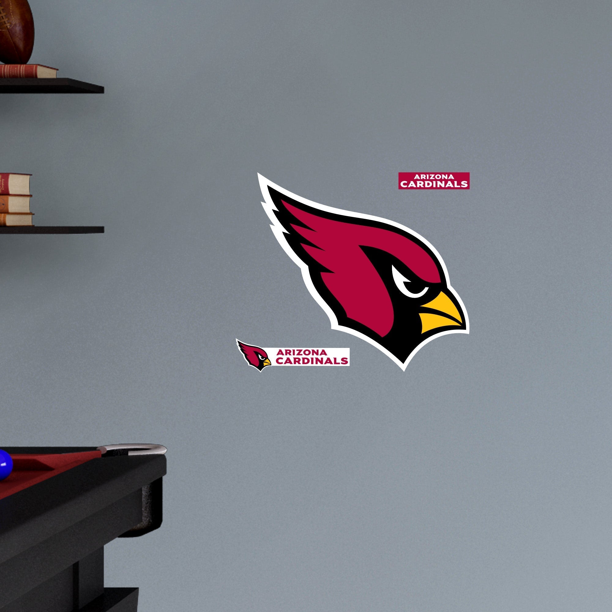Arizona Cardinals - RealBig Logo Collection - Official NFL - Reusable Vinyl Wall Decals