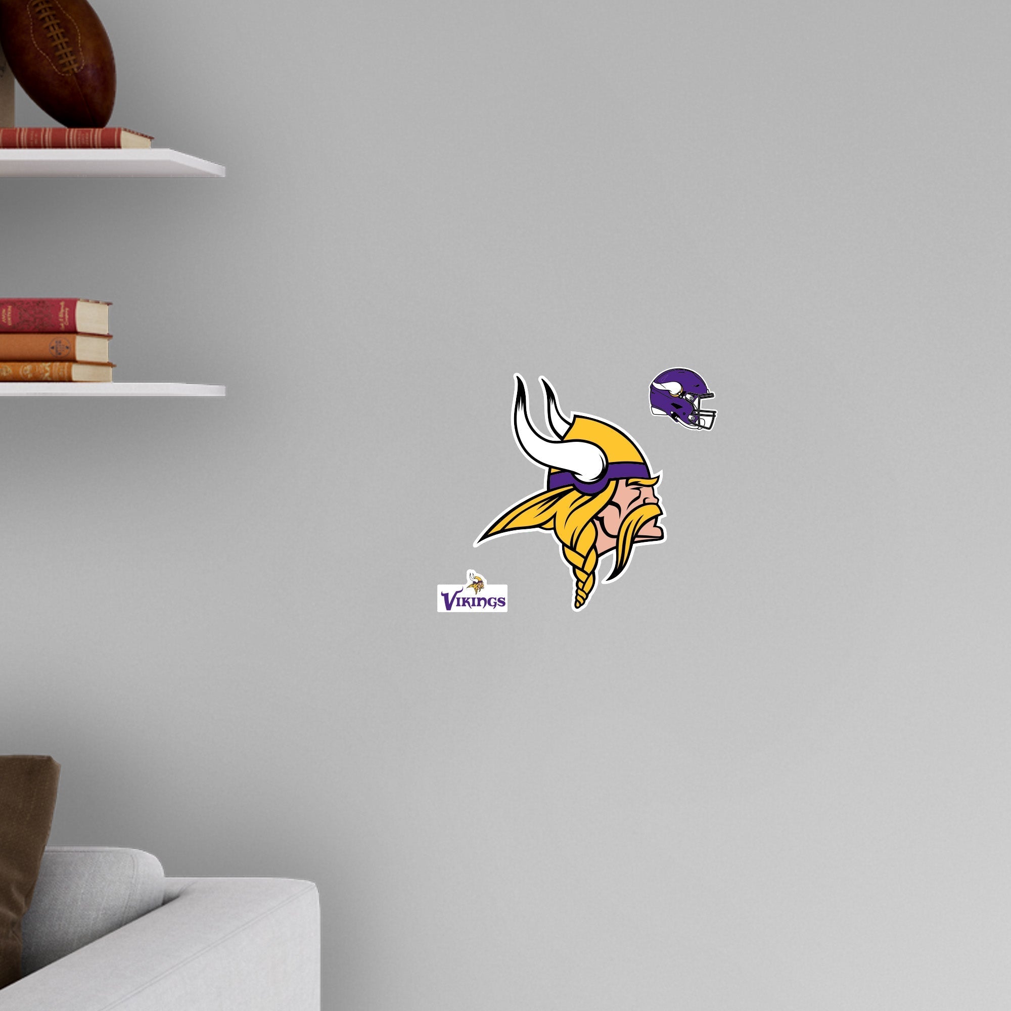Minnesota Vikings - RealBig Logo Collection - Official NFL - Reusable Vinyl Wall Decals