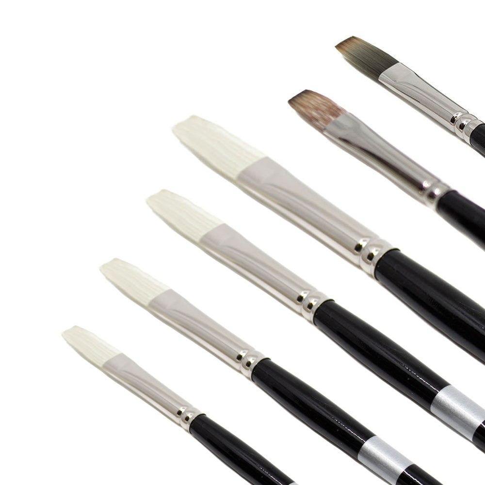 Kai Lun Qu 6-Piece Trekell Brush Set for Acrylic & Oil Painting