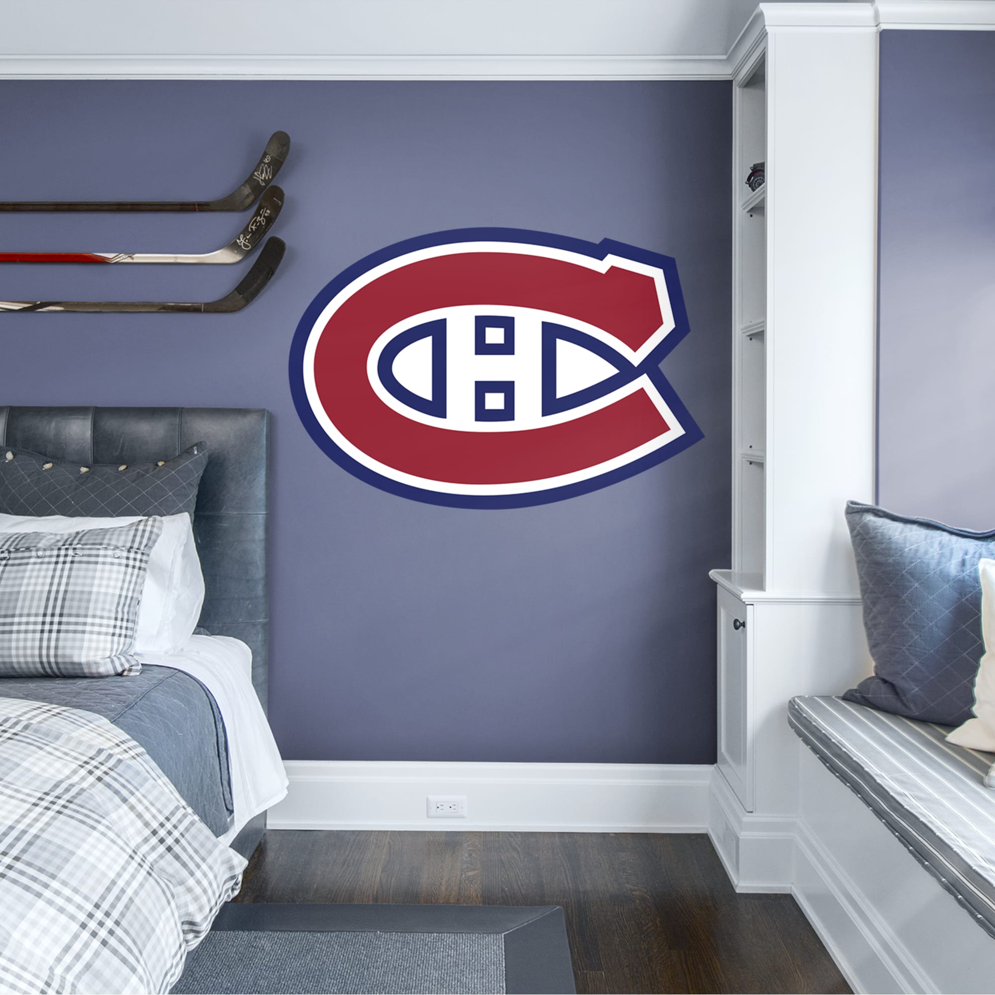 Montreal Canadiens - RealBig Logo Collection - Official NHL - Reusable Vinyl Wall Decals