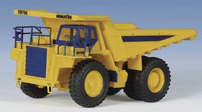 Kibri 11660 HO Scale European Construction Equipment - Trucks -- Komatsu Heavy-Duty 785-5