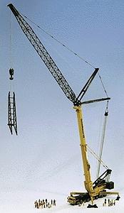 Kibri 13033 HO Scale European Construction Equipment - Cranes - Liebherr -- LTM 1800 Heavy-Duty Telescoping Boom w/Jib