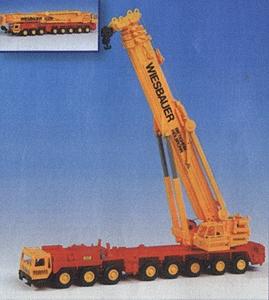 Kibri 13034 HO Scale European Construction Cranes - Liebherr -- 1400 8-Axle Truck Crane w/Telescoping Boom
