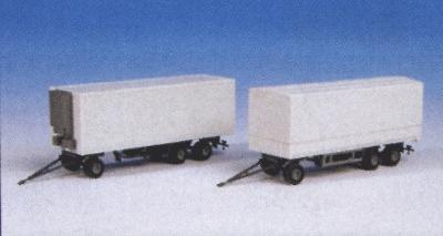 Kibri 15710 HO Scale Wiesbauer 5-Axle Low-Boy Trailer Kit -- Red