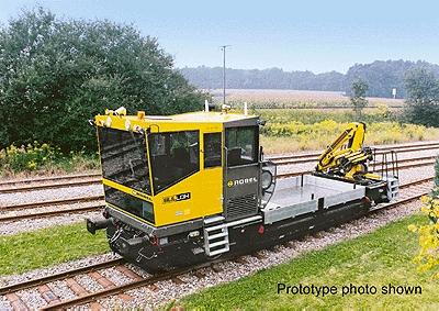Kibri 16100 HO Scale Maintenance/Work Train Equipment (Nonpowered Plastic Kits) -- SKL "Bullok" Maintenance Vehicle w/Crane (yellow)