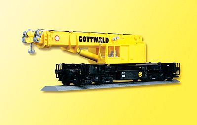 Kibri 26000 HO Scale Maintenance/Work Train Equipment - Heavy Cranes Assembled, Nonpowered -- Gottwald GS100.06T