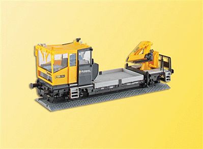 Kibri 26100 HO Scale Robel 54.22 Railway Maintenance Vehicle - Kit Non-Operating -- Yellow, Black