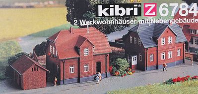 Kibri 36784 Z Scale Workers Living Quarters -- 2-1/2 x 1-1/2" 6.5 x 4cm, 1-3/8 x 3/4" 3.5 x 2cm